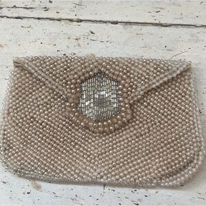 Vintage Sharonee Beaded Bag Clutch Wallet Case